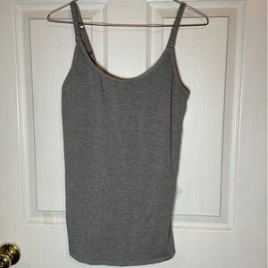 Secret Treasures Intimates Gray Nursing Tank Top L/XL Maternity Layering